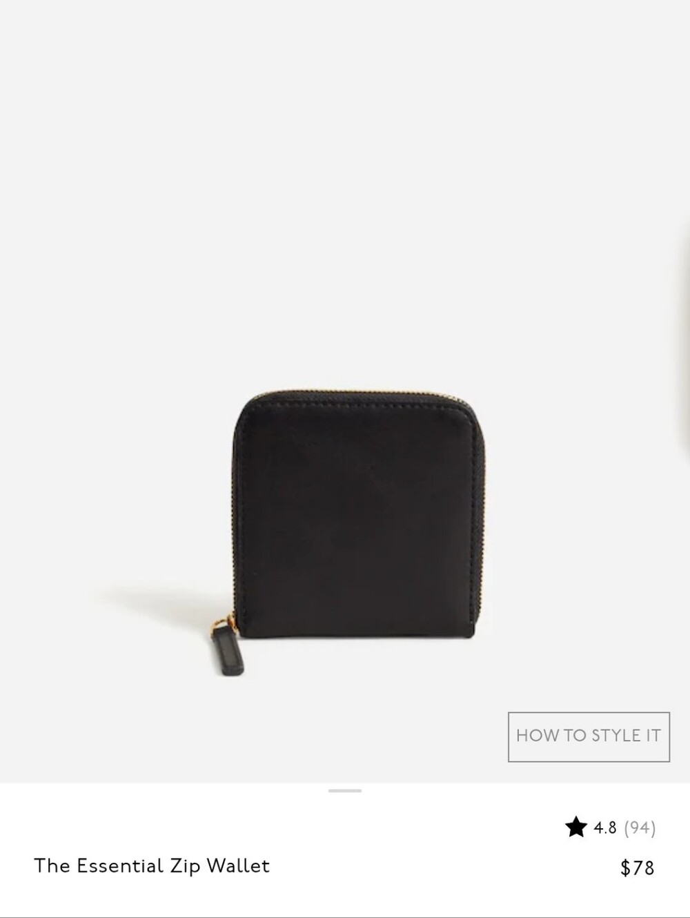 Madewell The Essential Zip Wallet